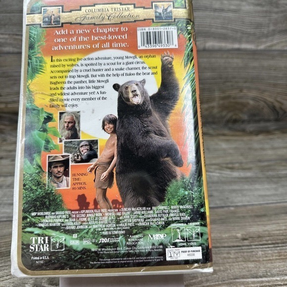 Rudyard Kiplings The Second Jungle Book: Mowgli and Baloo (VHS, 1998) - Picture 2 of 4